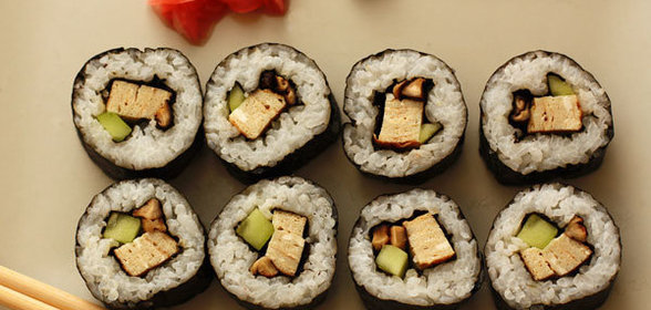 Футомаки с омлетом и шиитаке