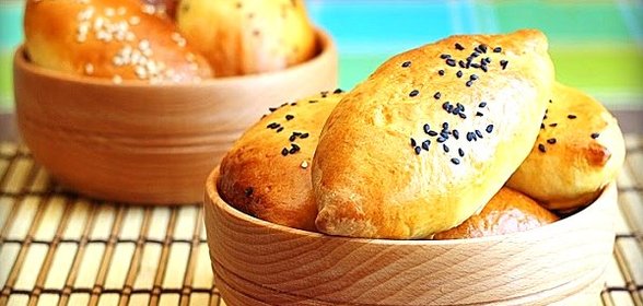 Пирожки духовые дрожжевые