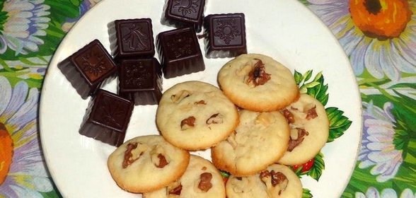 Печенье с корицей и грецким орехом
