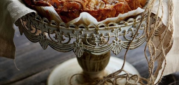 Вкуснейший пирог с карамелизованными бананами