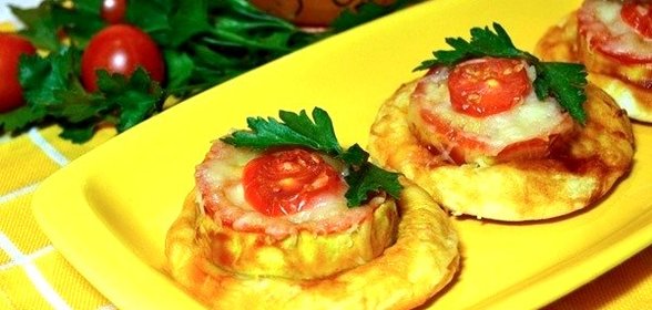 Мини-пиццы с цуккини
