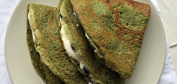 Блинчики со спирулиной