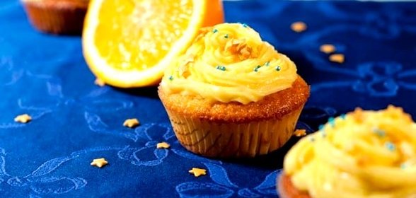 Апельсиновые капкейки