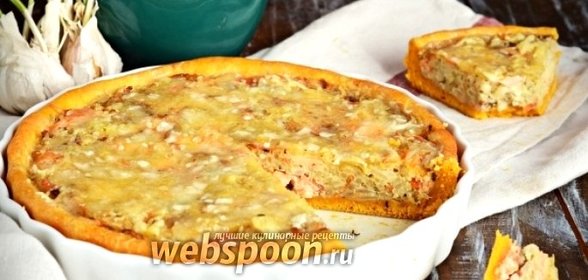 Морковный пирог с форелью