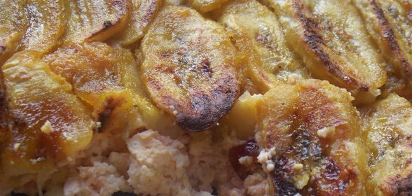 Запеканка творожно банановая !!!