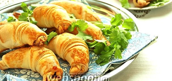 Пирожки из домашнего слоёного теста