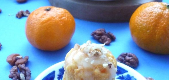 Манные кексы с морковкой и мандаринкой