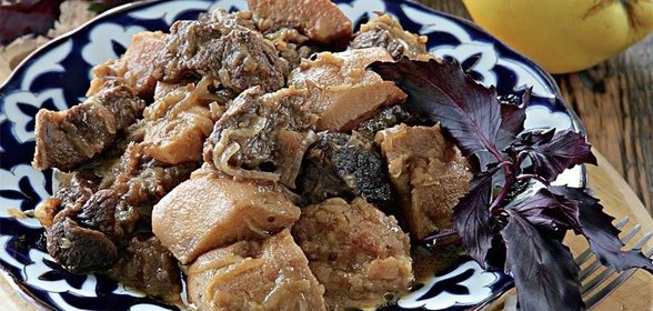 Баранина с айвой