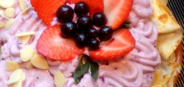 Легкий, низкокалорийный пирог с творожным кремом и яблоками, на тесте фило !!!