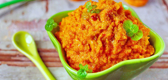 Дип из запеченной тыквы по-мароккански