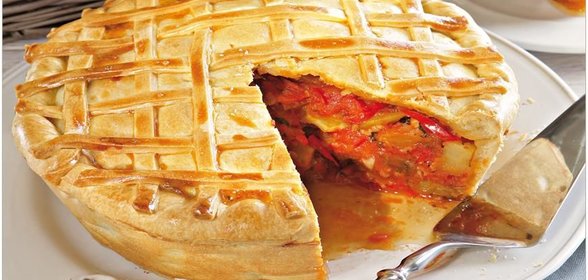 Пирог с рататуем