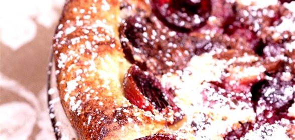 Ванильный клафути с вишней