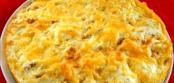 Пирог из лаваша с сыром