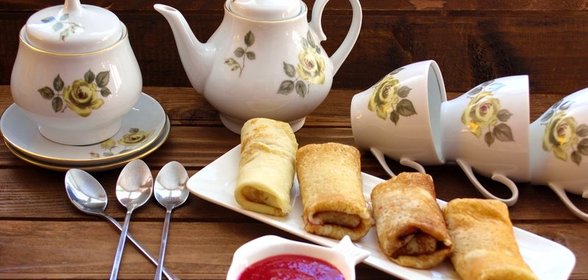 Блинчики со сладкой начинкой