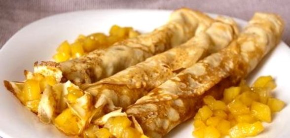 Французские крепы с яблочной начинкой
