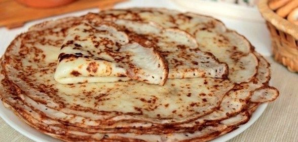 Заварные блины на кефире