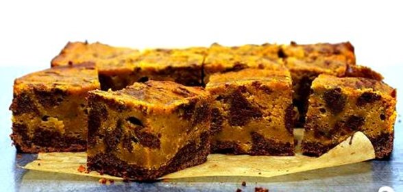 Тыквенно-шоколадные пирожные