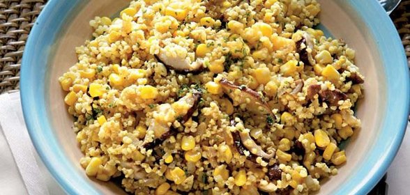 Карри из амаранта и грибов