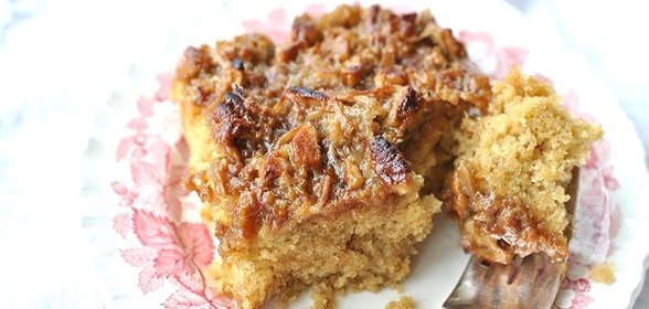 Овсяный пирог с орехами