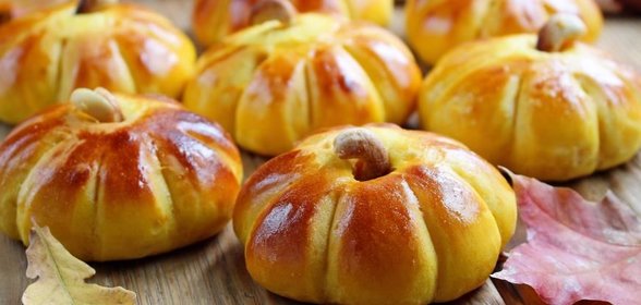 Дрожжевые булочки тыковки
