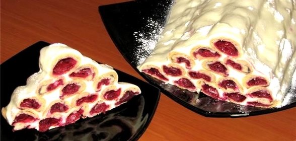 Торт Дрова под снегом