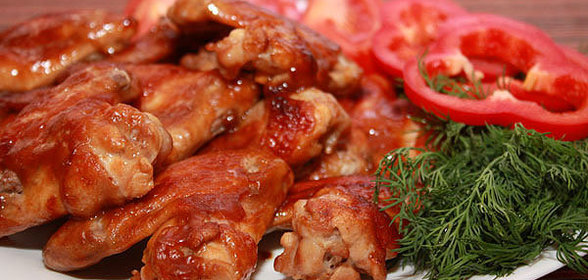 Куриные крылья в кисло-сладком соусе