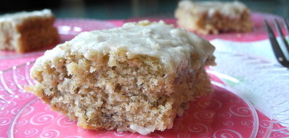 Банановый пирог с молоком