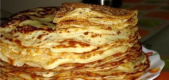 Блинчики на ряженке тонкие