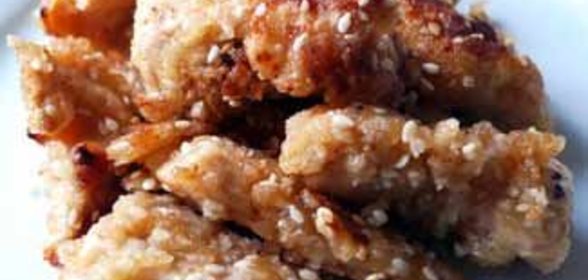 Курица в кунжуте