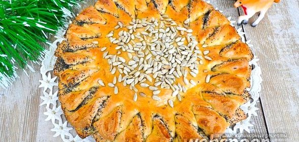Пирог-подсолнух