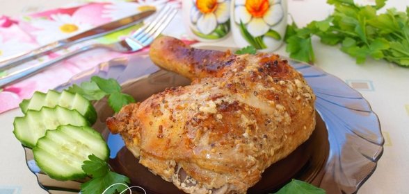 Курочка в медово-горчичном маринаде