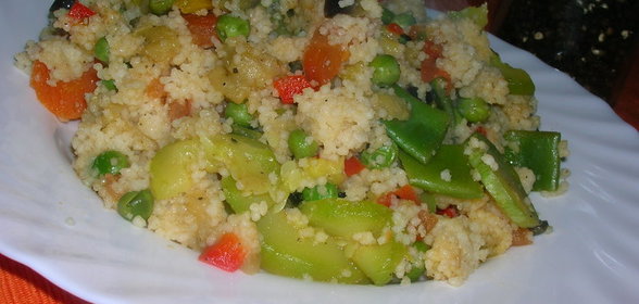 Кускус с весенними овощами или мое первое знакомство с кускусом