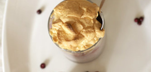 Рисовая запеканка с ревенем.