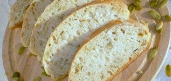 Хлебушек с овсяными хлопьями и семенами тыквы