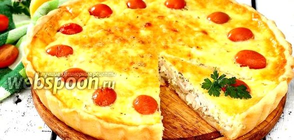 Киш с курицей