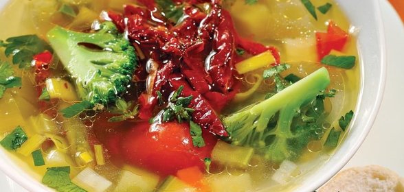 Минестроне с сушеными томатами