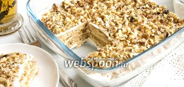 Торт из печенья и сметаны