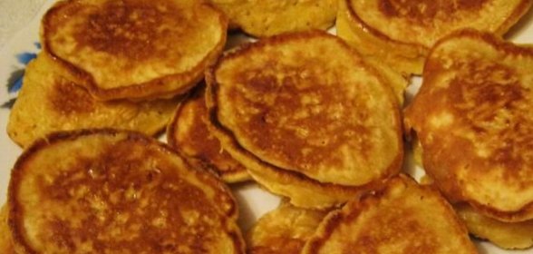 Постные банановые оладьи