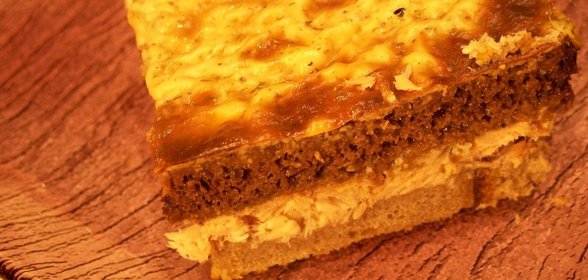 Запеканка из хлеба и лосося Ассорти