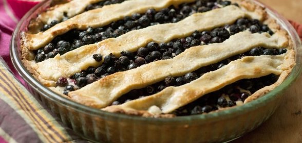 Черничный пирог