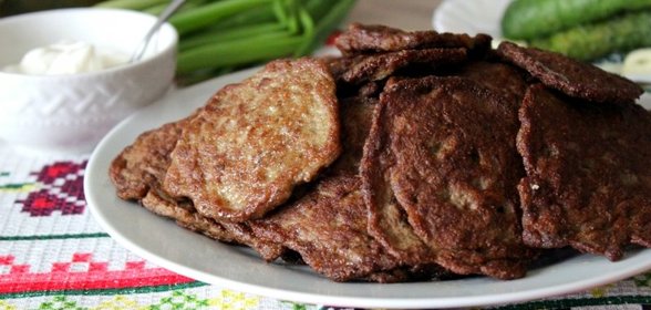 Печеночные оладьи с манкой и рисом