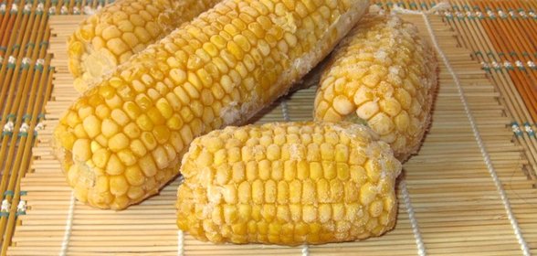 Замороженная вареная кукуруза