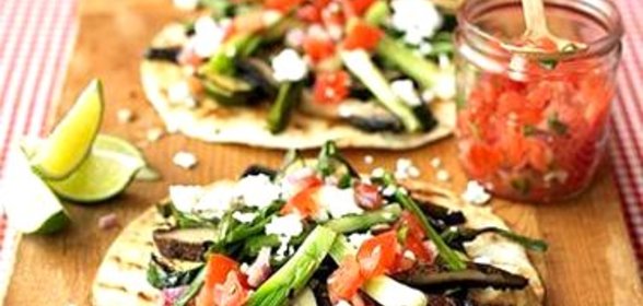 Лепешки с овощами на гриле