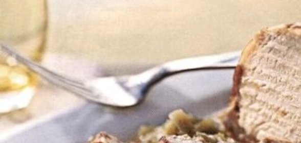 Торт из творога и яблок
