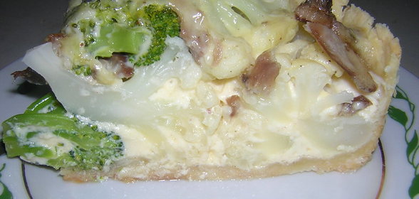 ПИРОГ ИЗ ЦВЕТНОЙ КАПУСТЫ С БРОККОЛИ