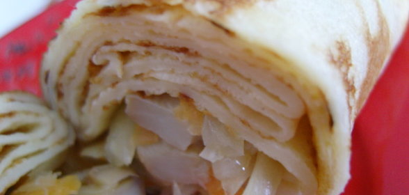 Блинчики с грибами и капустой