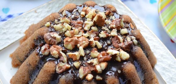Шоколадный манник в микроволновой печи
