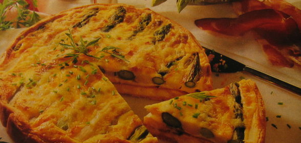 Киш со спаржей