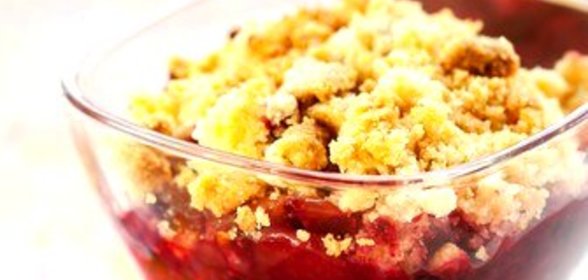 Порционные крамблы с ежевикой