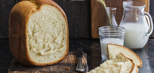 Хлеб на кефире в хлебопечке